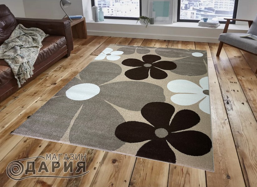Тъкан килим MAGNOLIA 801 d.beige/brown n